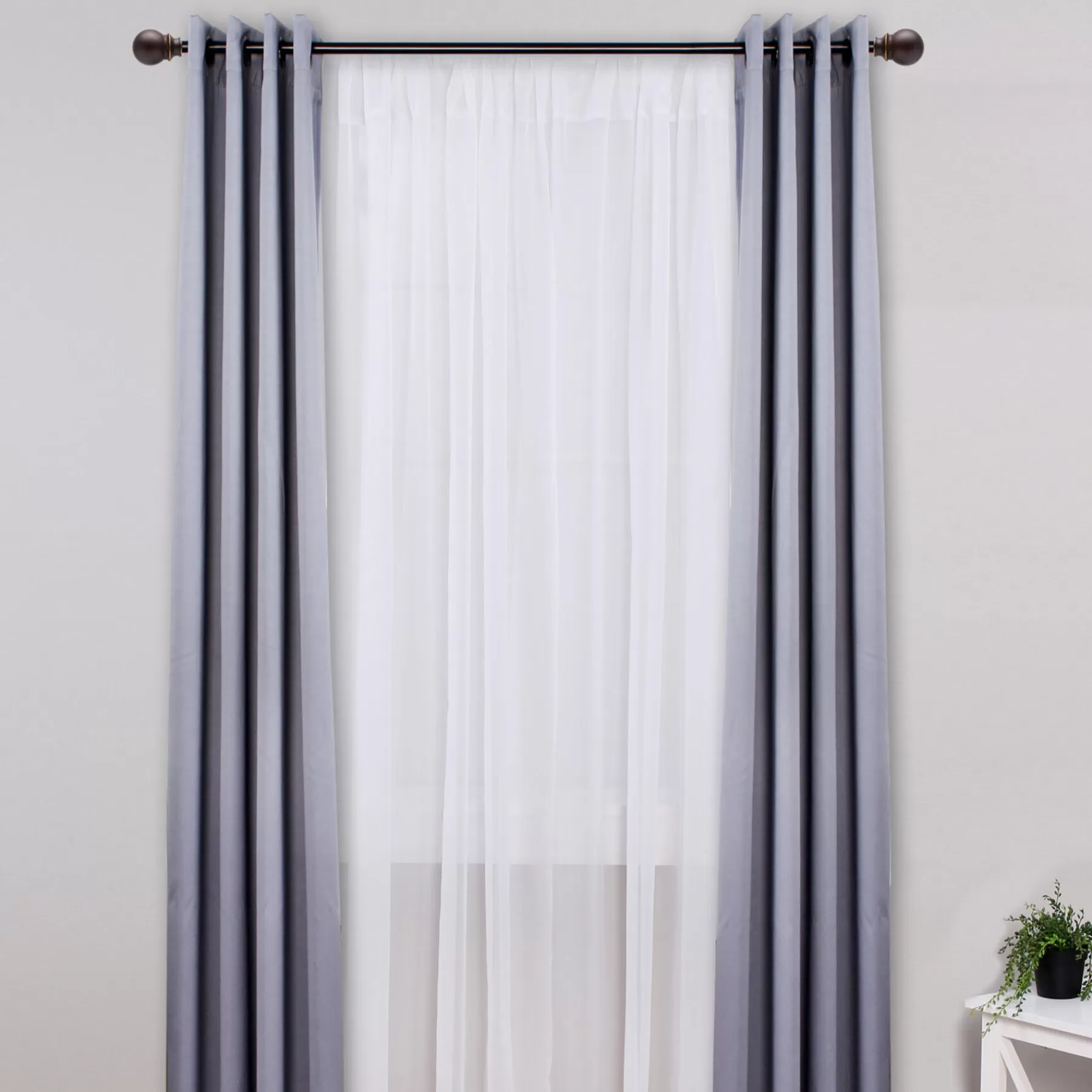 * Best Sellers 66-120 Birkin Oil Rubbed Bronze Double Window Decorative Rod 5/8