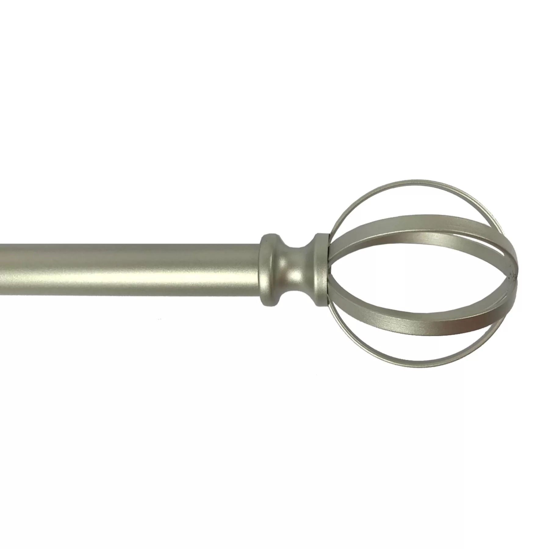 * Best Sellers Princeton Metal Cage 84 -120 Adjustable 3/4 Diameter Curtain Rod, Nickel Finish
