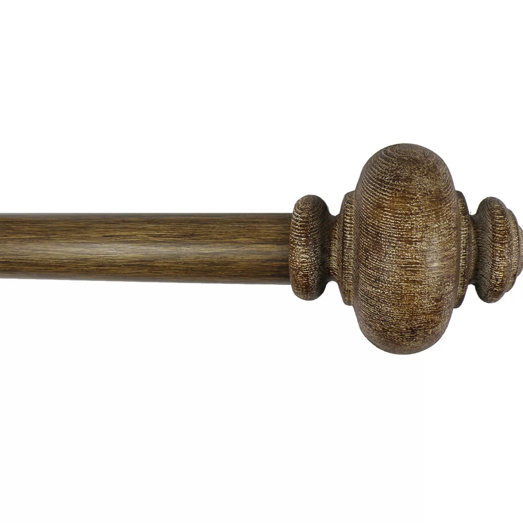 * Closeout Sale Atlanta Urn 18 -36 Adjustable 1 Diameter Curtain Rod, Wood Finish