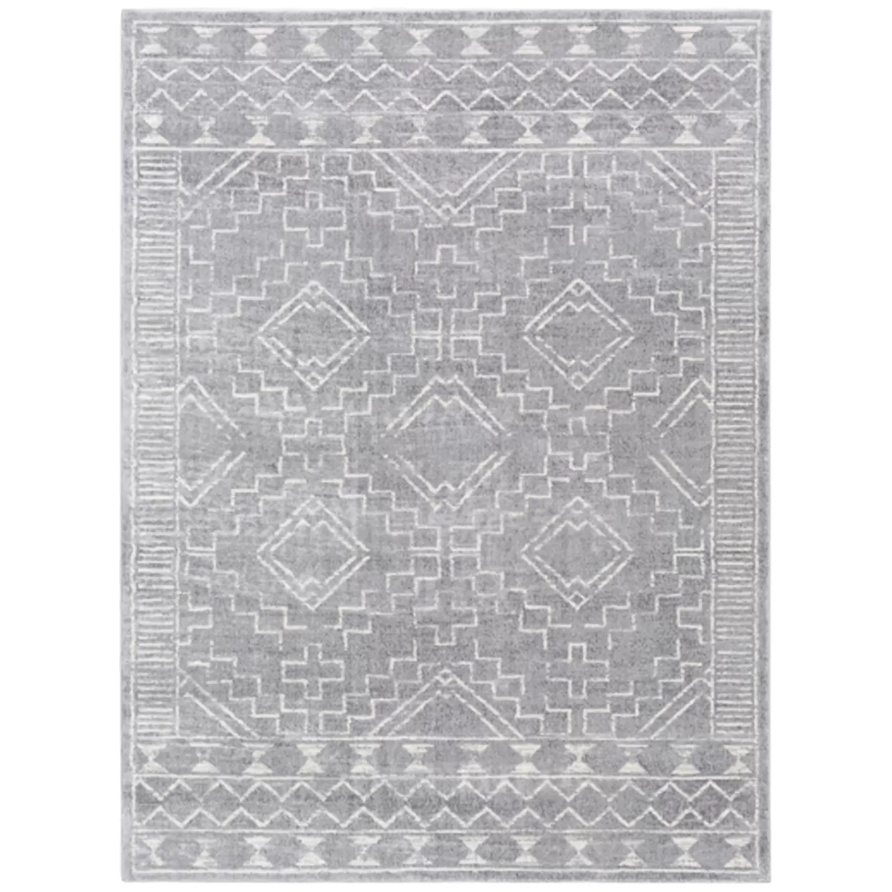 * Closeout Sale (D497) Roma Grey Global Area Rug, 8 10