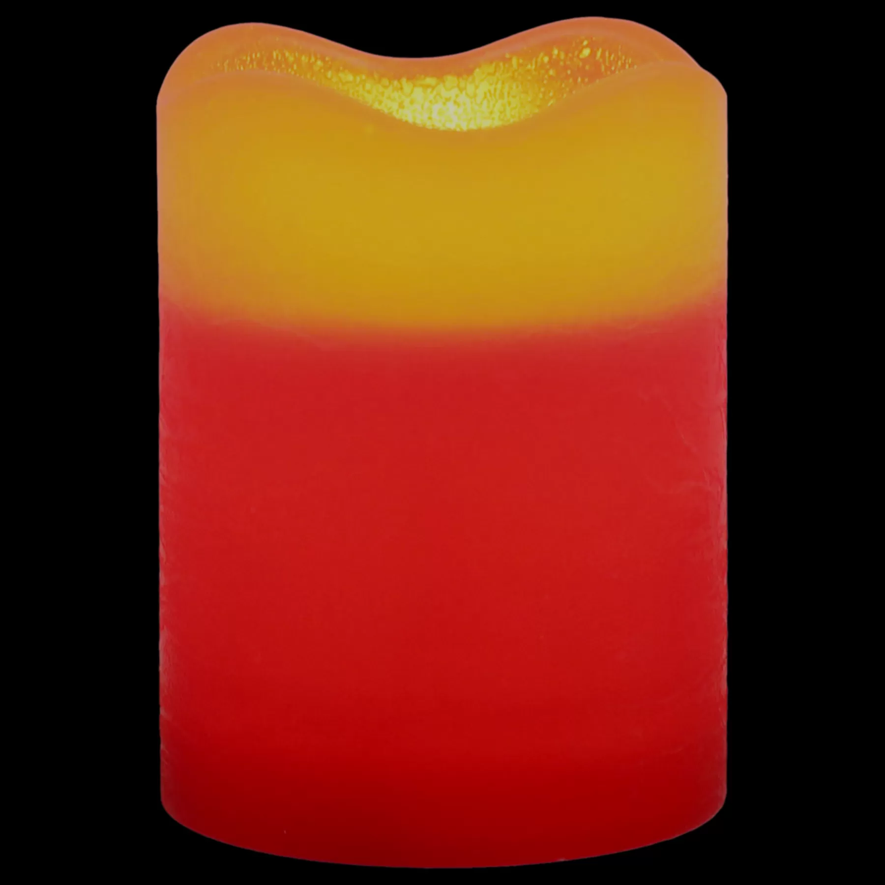 * Exclusive 3X4 Led Wax Candle With 6 Hour Timer Red