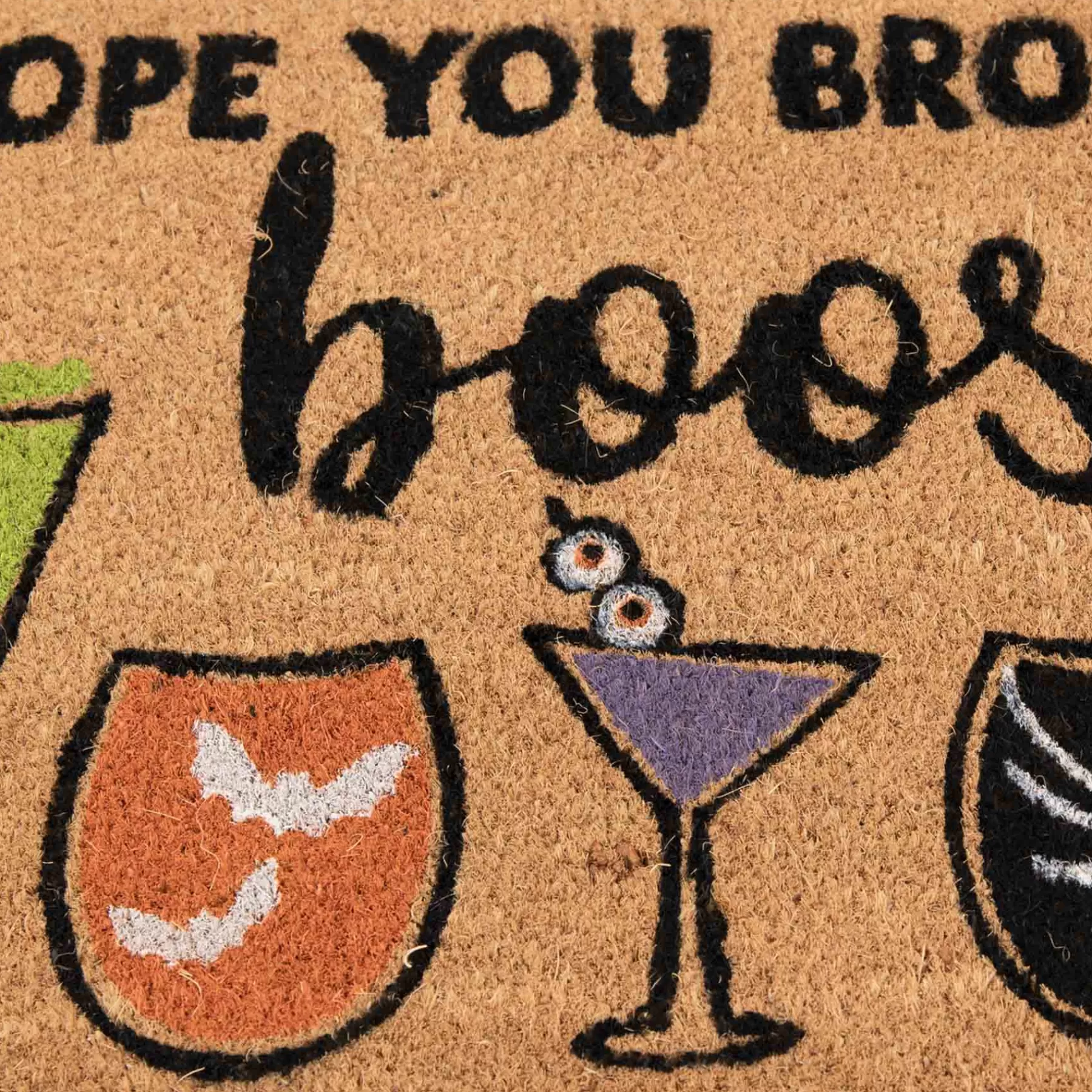 * Exclusive Hope You Brought Boos Halloween Coir Mat, 18 30