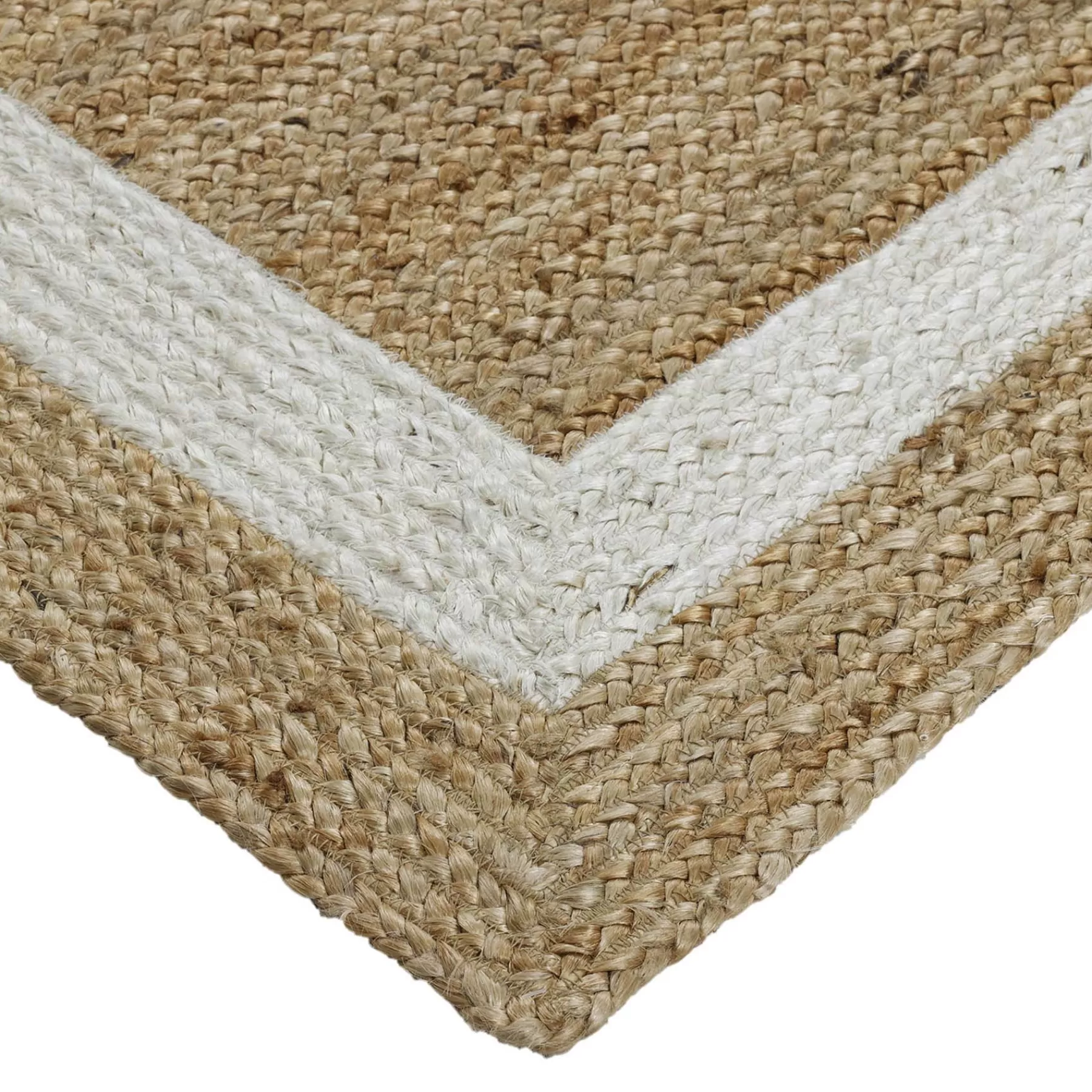 * Exquisite Gifts (B728) Kinsey Natural Border Area Rug, 8 10