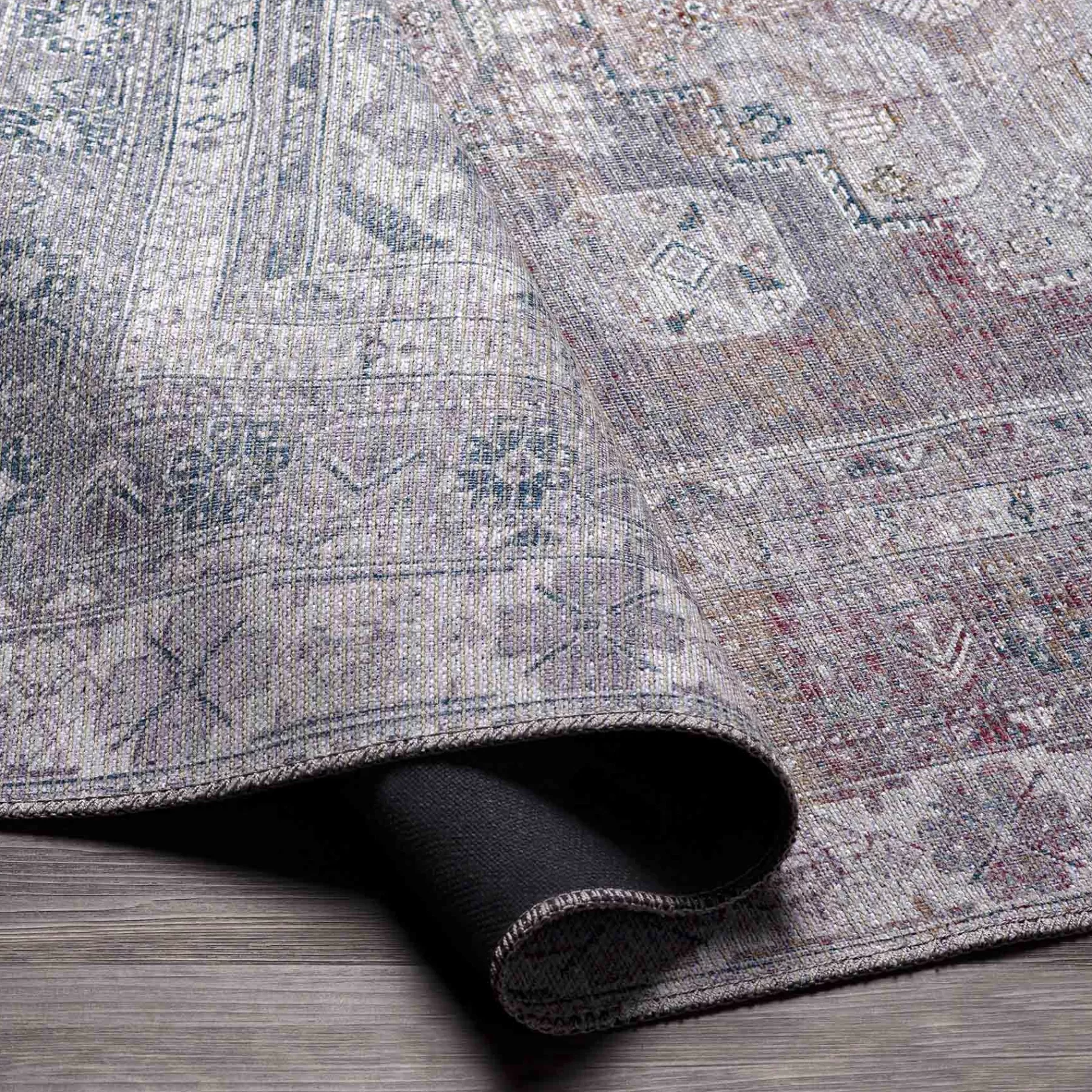 * Exquisite Gifts (B786) Honeybloom Multi-Colored Medallion Washable Area Rug, 5 7