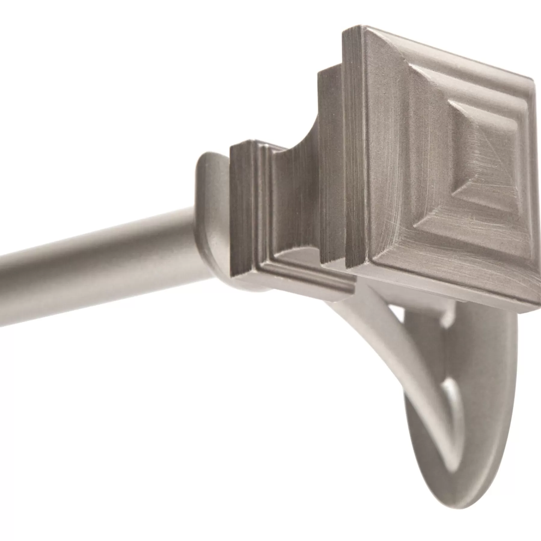 * Flash Sale 36-66 Fast Fit Milton Pewter Window Decorative Rod 5/8