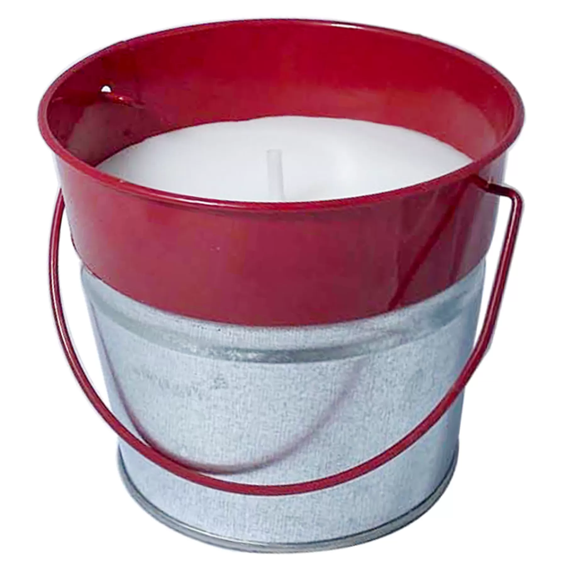 * Low Price 3-Pack Red, White & Blue Galvanized Bucket Citronella Candles, 7Oz