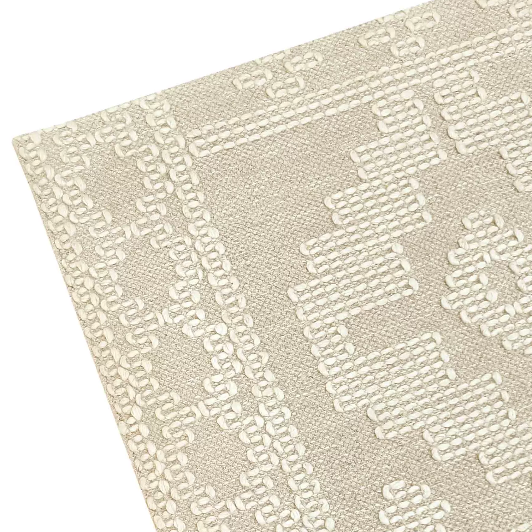 * Low Price (B669) Goa Ivory Tribal Handmade Accent Rug, 3 5