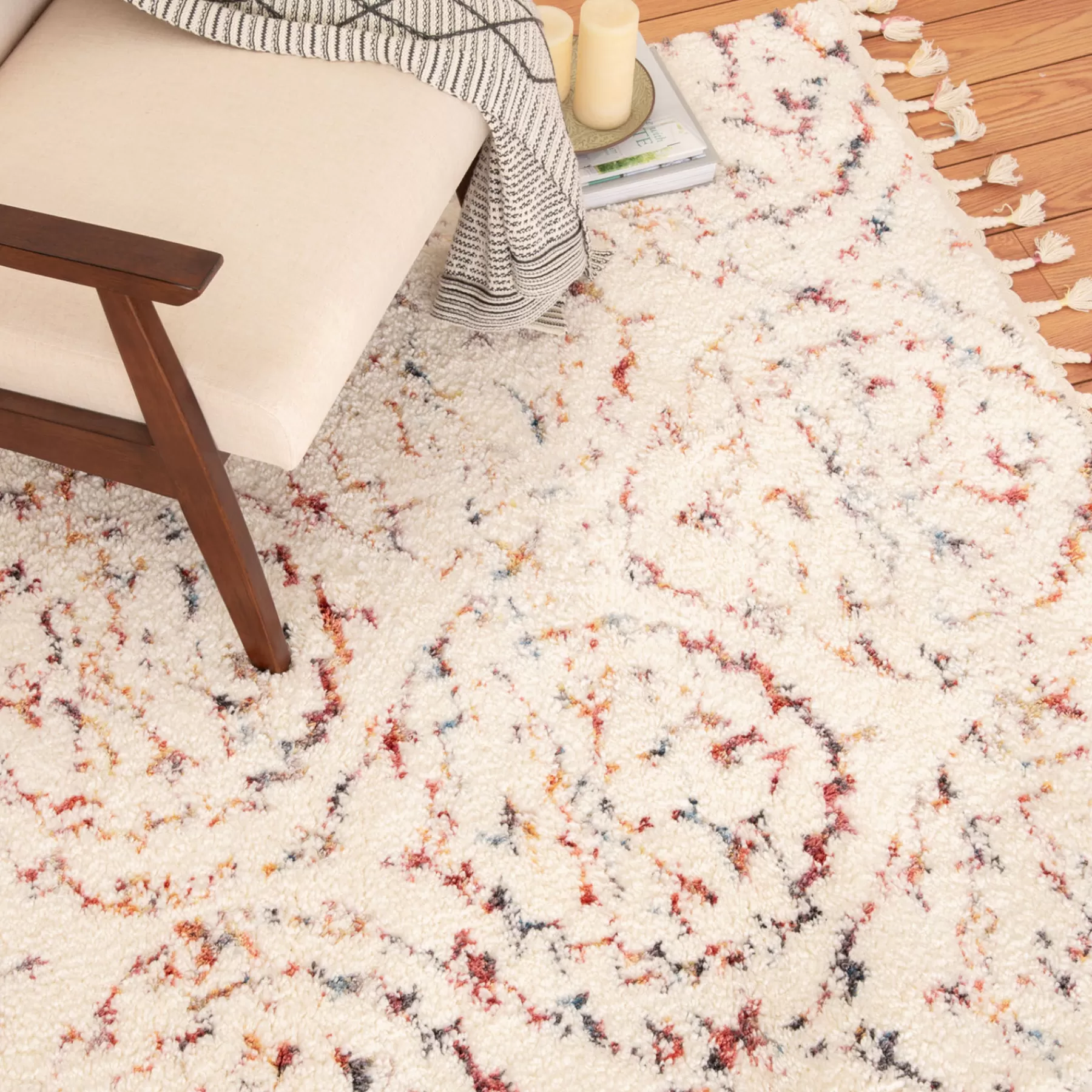 * Low Price (C169) Ogon Medallion Woven Fringe Area Rug, 8 10