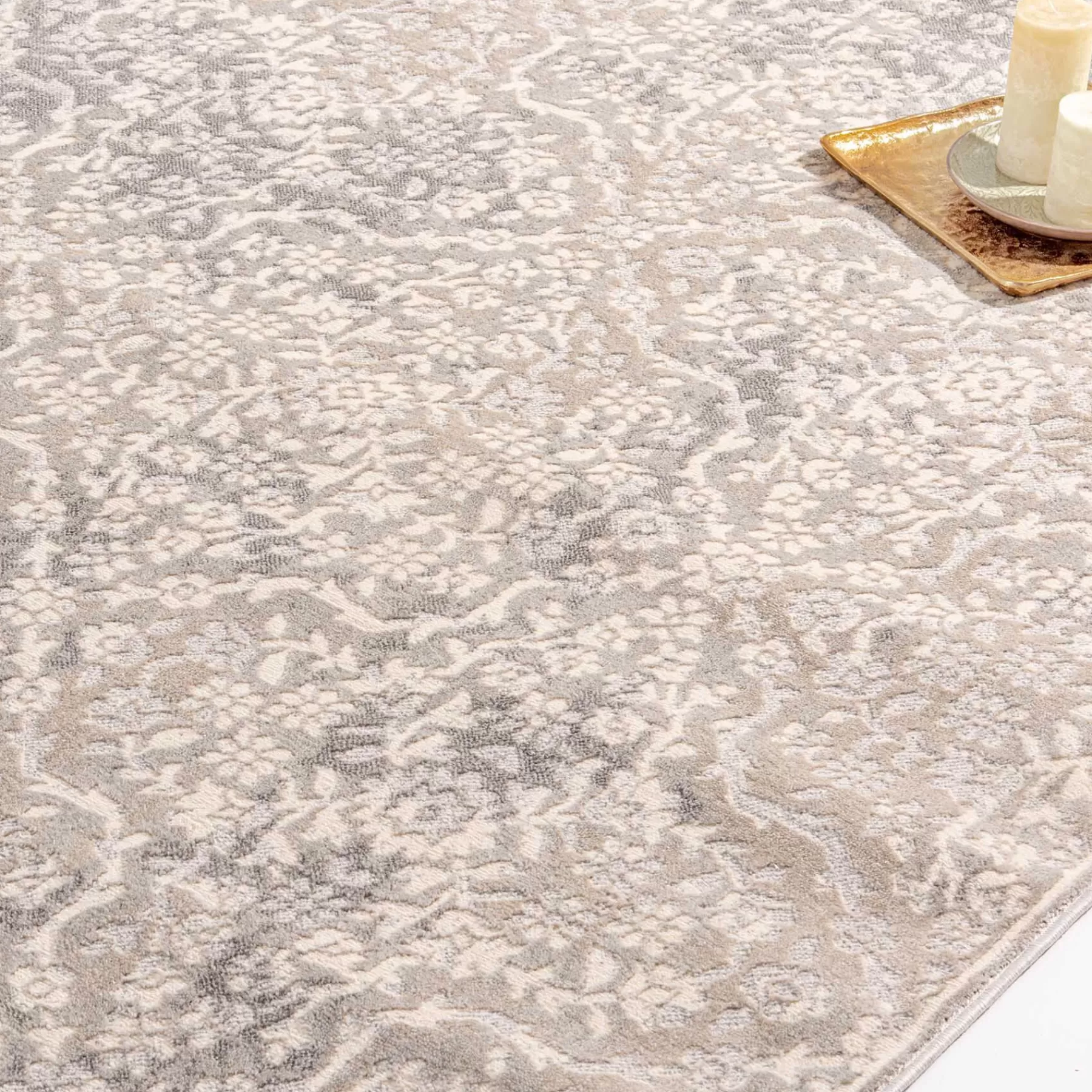 * Low Price (D469) Griffen Grey Woven Area Rug, 8 10