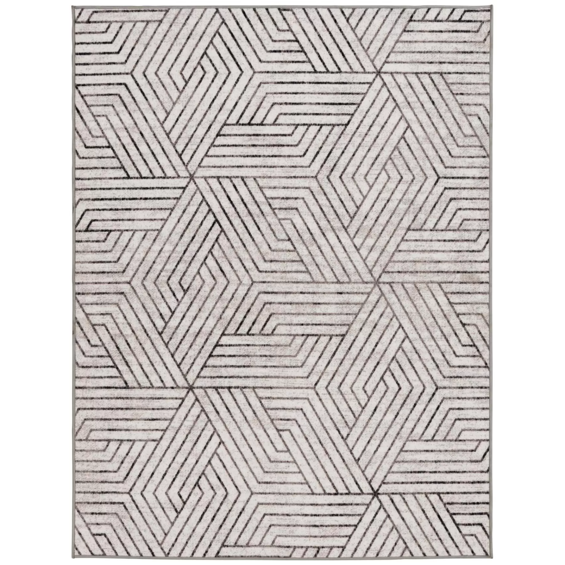 * Low Price (D584) Venus Grey Geometric Accent Rug, 2 4