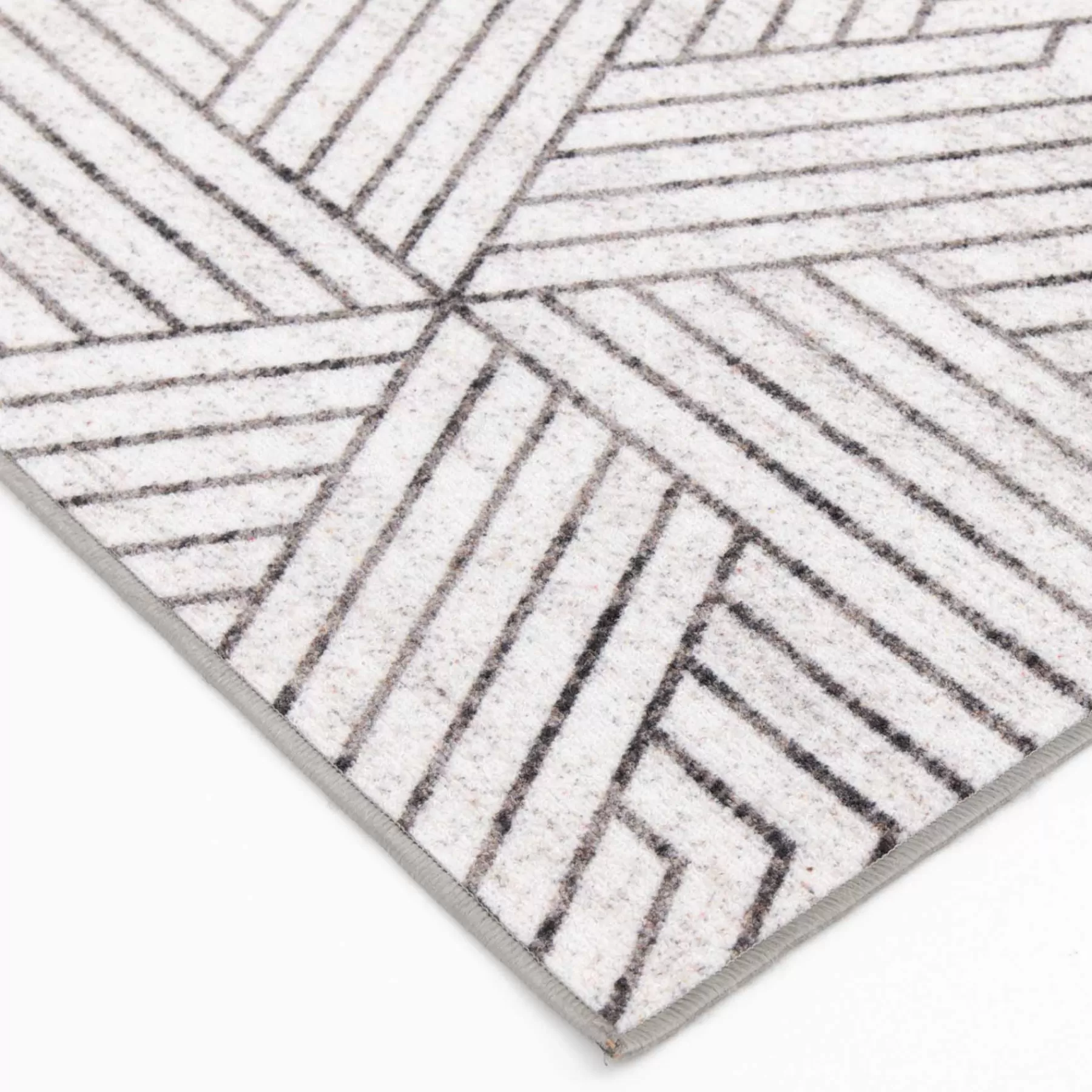 * Low Price (D584) Venus Grey Geometric Accent Rug, 2 4