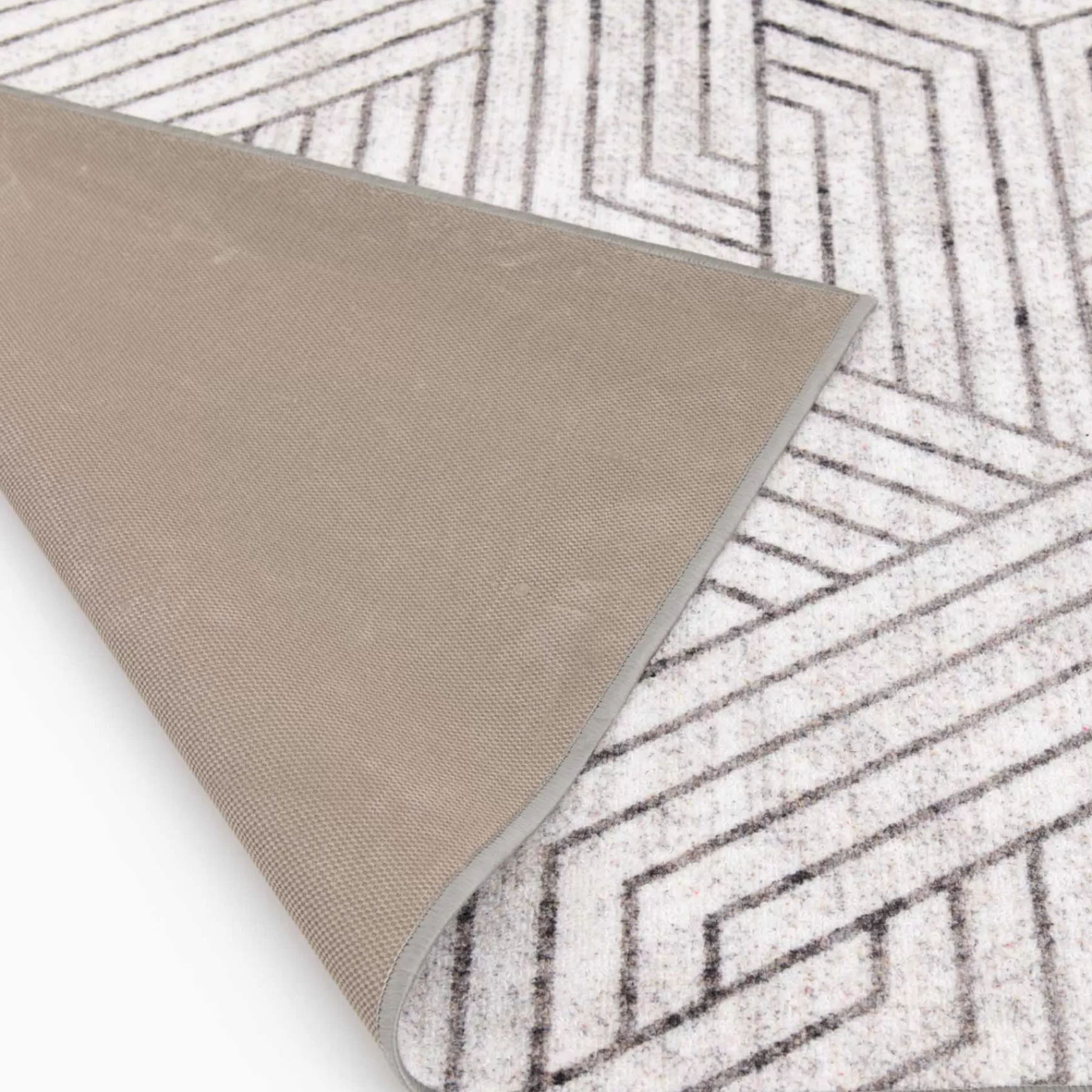 * Low Price (D584) Venus Grey Geometric Accent Rug, 2 4