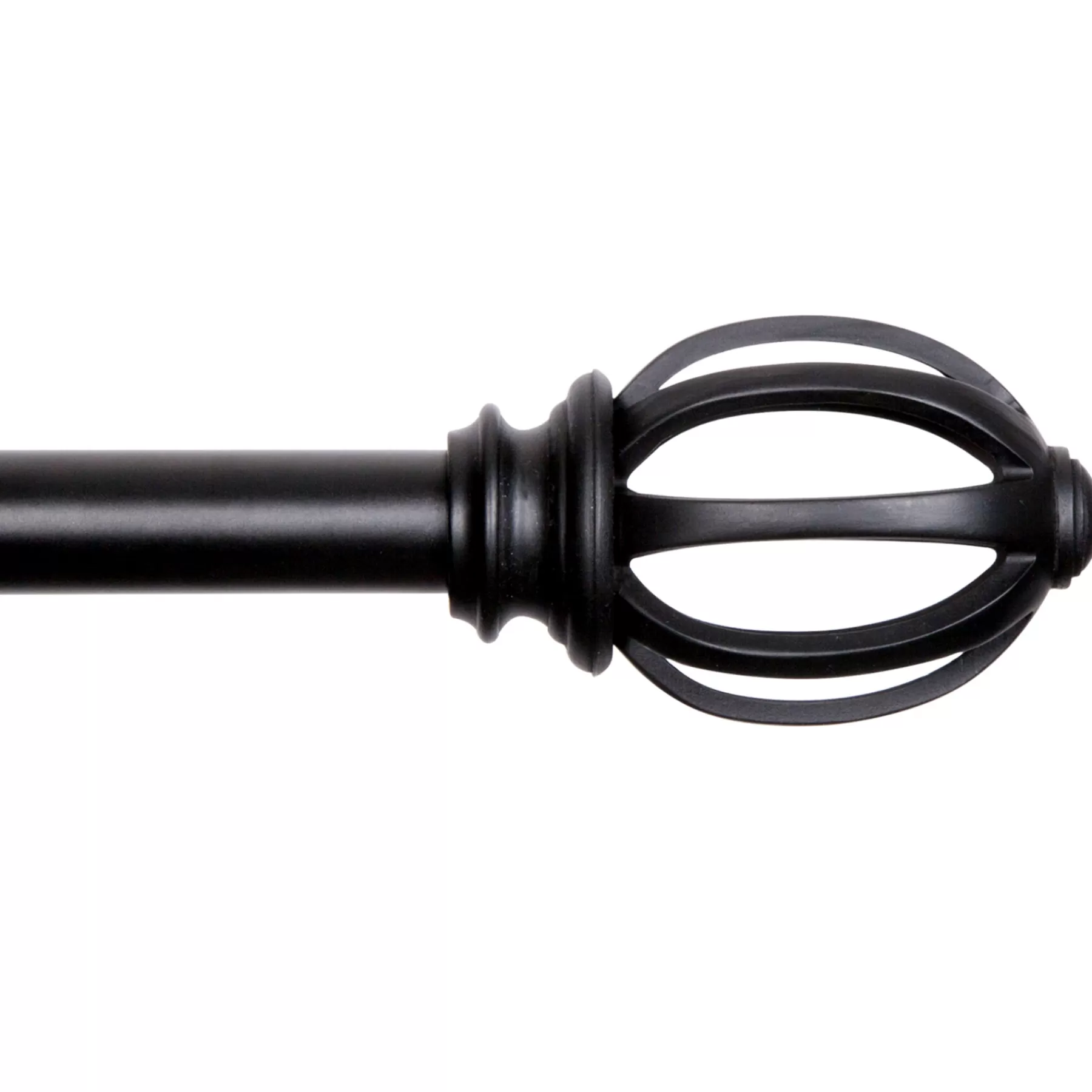 * Outlet Sale 66-120 Fast Fit Lilly Cage Black Window Decorative Rod 5/8