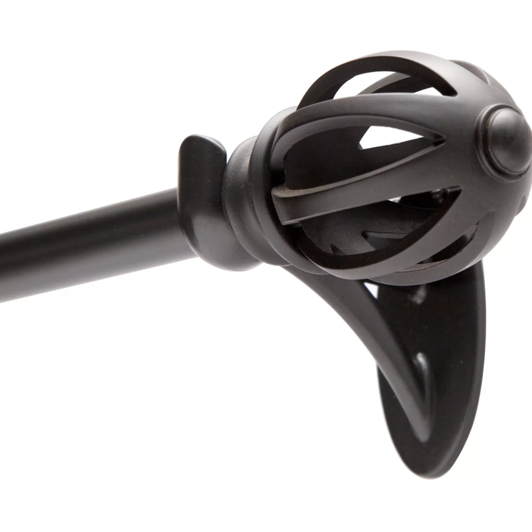 * Outlet Sale 66-120 Fast Fit Lilly Cage Black Window Decorative Rod 5/8