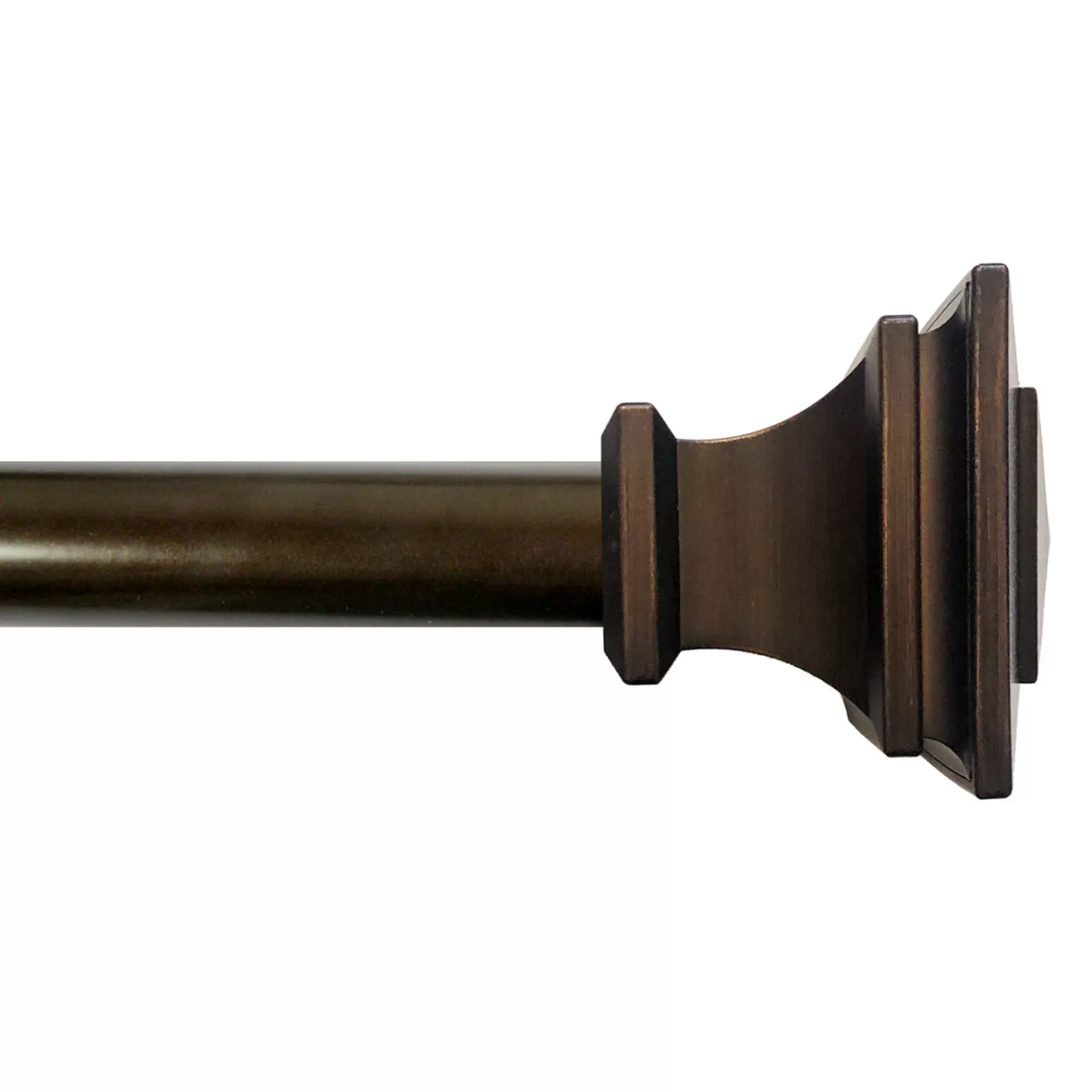 * Reliable Quality Mitchell Square 36 -72 Adjustable 1 Diameter Curtain Rod, Bronze Finish